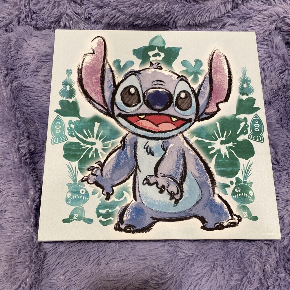 Disney STITCH Framed Art Scrump , Stitch , Guitar 12 X 12 X 2